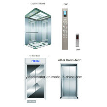Passenger Elevator with Hairline Stainless Steel